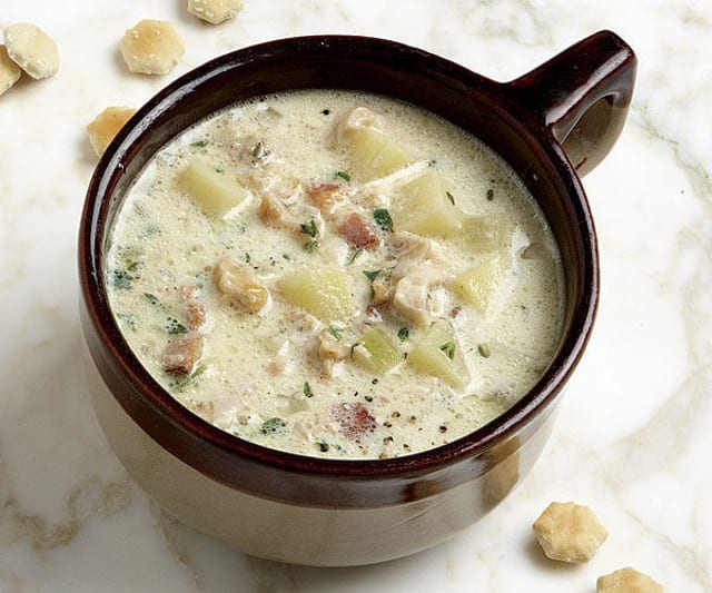 New England Clam Chowder.