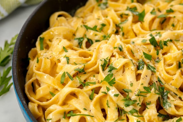 Fettuccine Alfredo.