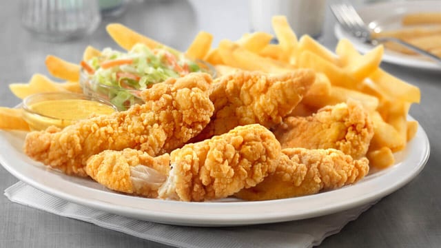 Chicken Fingers with Fries.