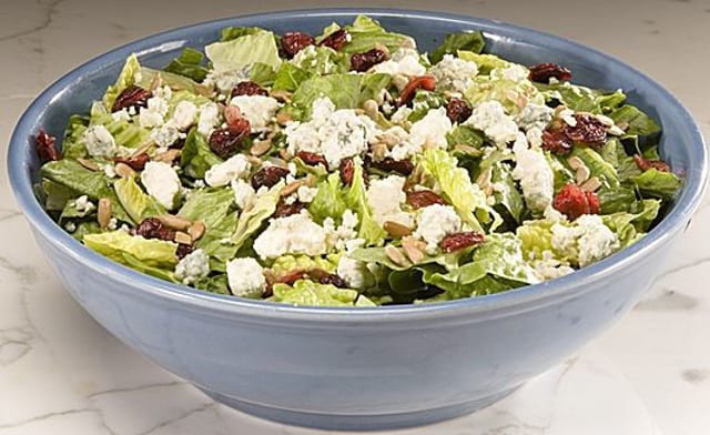 Tossed Feta & Crumbled Bleu Cheese Salad.