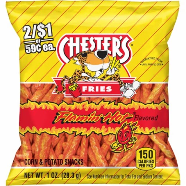 Chester's Fries Flamin Hot.