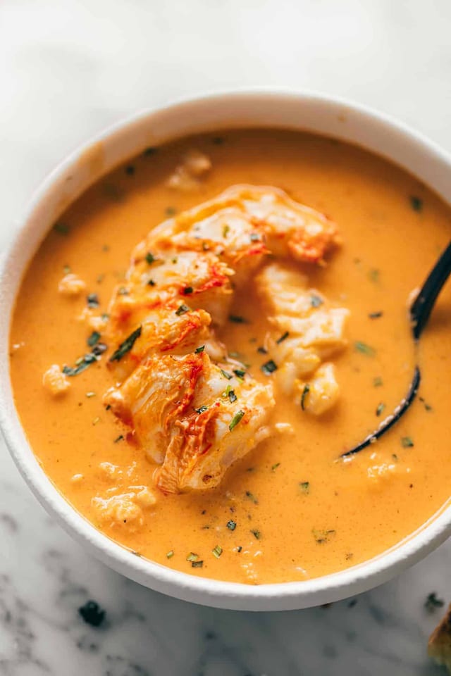 Lobster Bisque Soup.