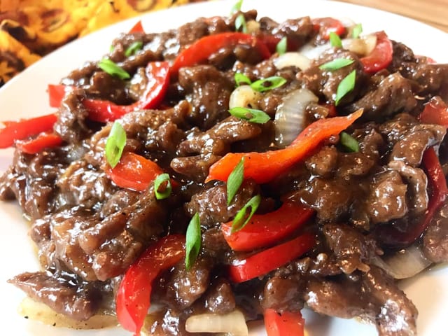 Steak & Peppers Entrée.