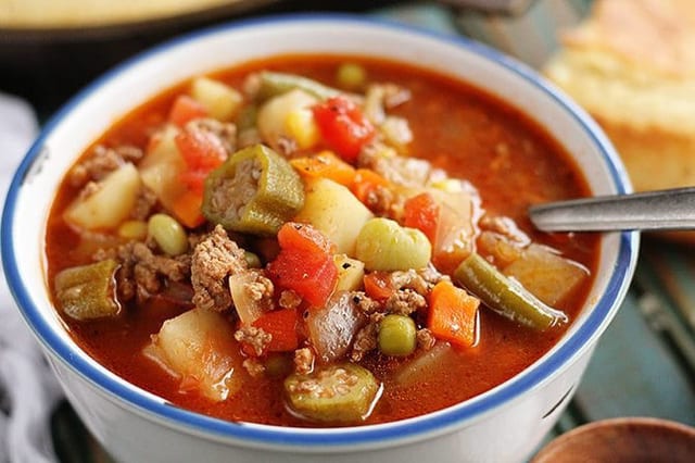 Beef Vegetable Soup.