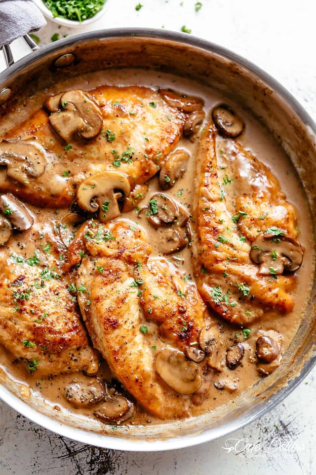 Chicken Marsala Entrée.