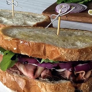 Egg Sandwich with Roast Beef or Turkey