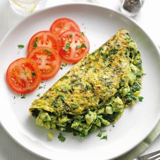Spinach & Avocado Omelette
