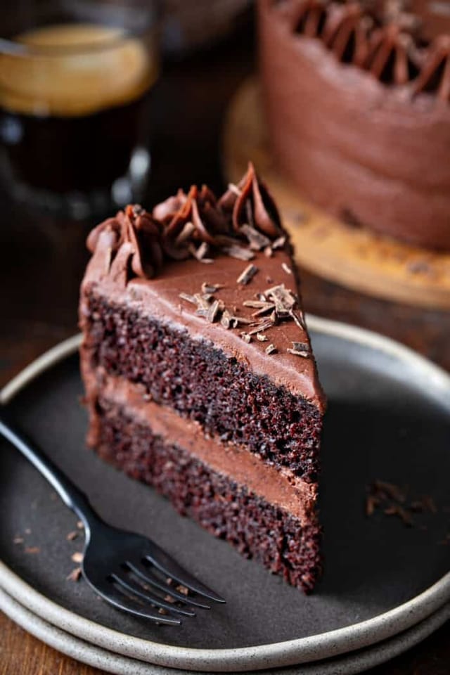Chocolate Cake Slice.