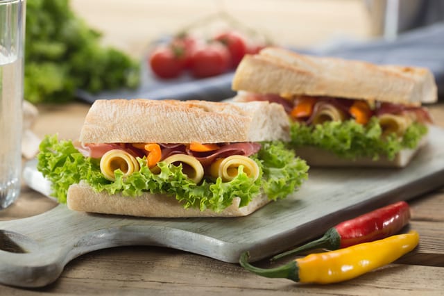 21. Veggie Deluxe Sandwich.