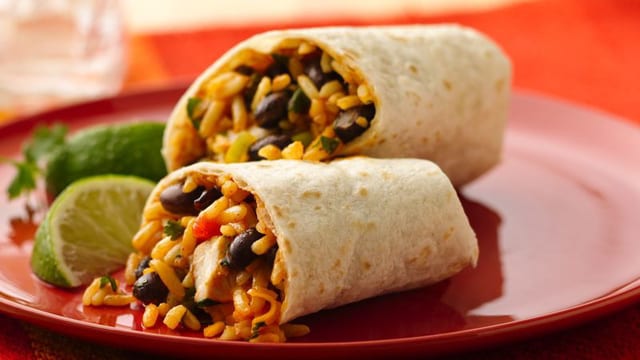 45. Chicken Bean Burrito.